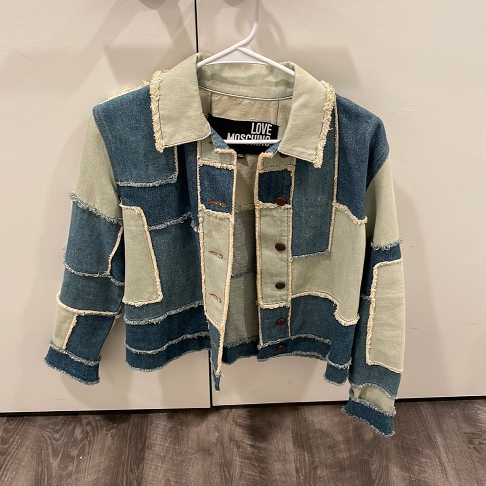 Love Moschino Patchwork Denim Jacket